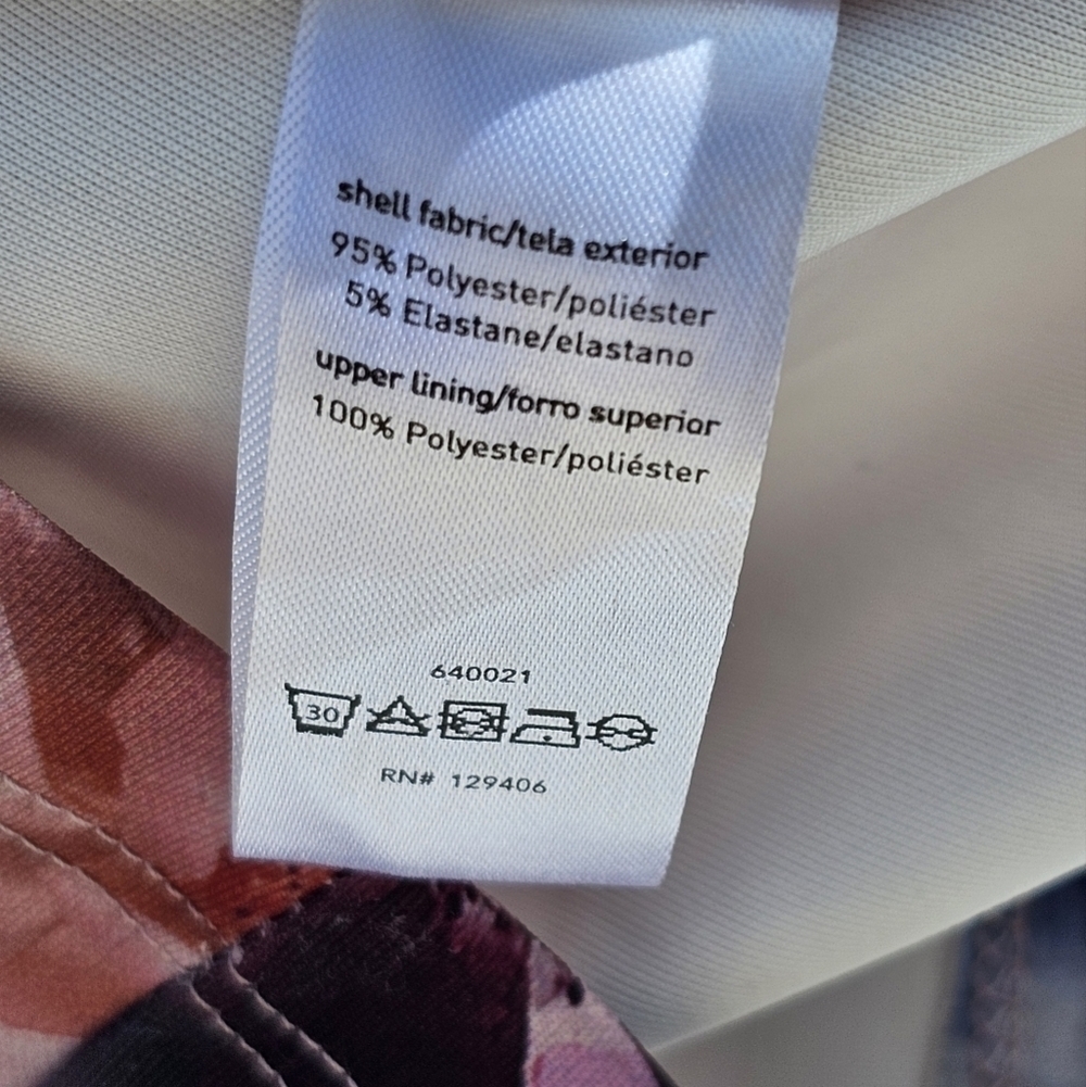 Venus floral design cold shoulder dress pink purple and blue size small - Picture 8 of 13